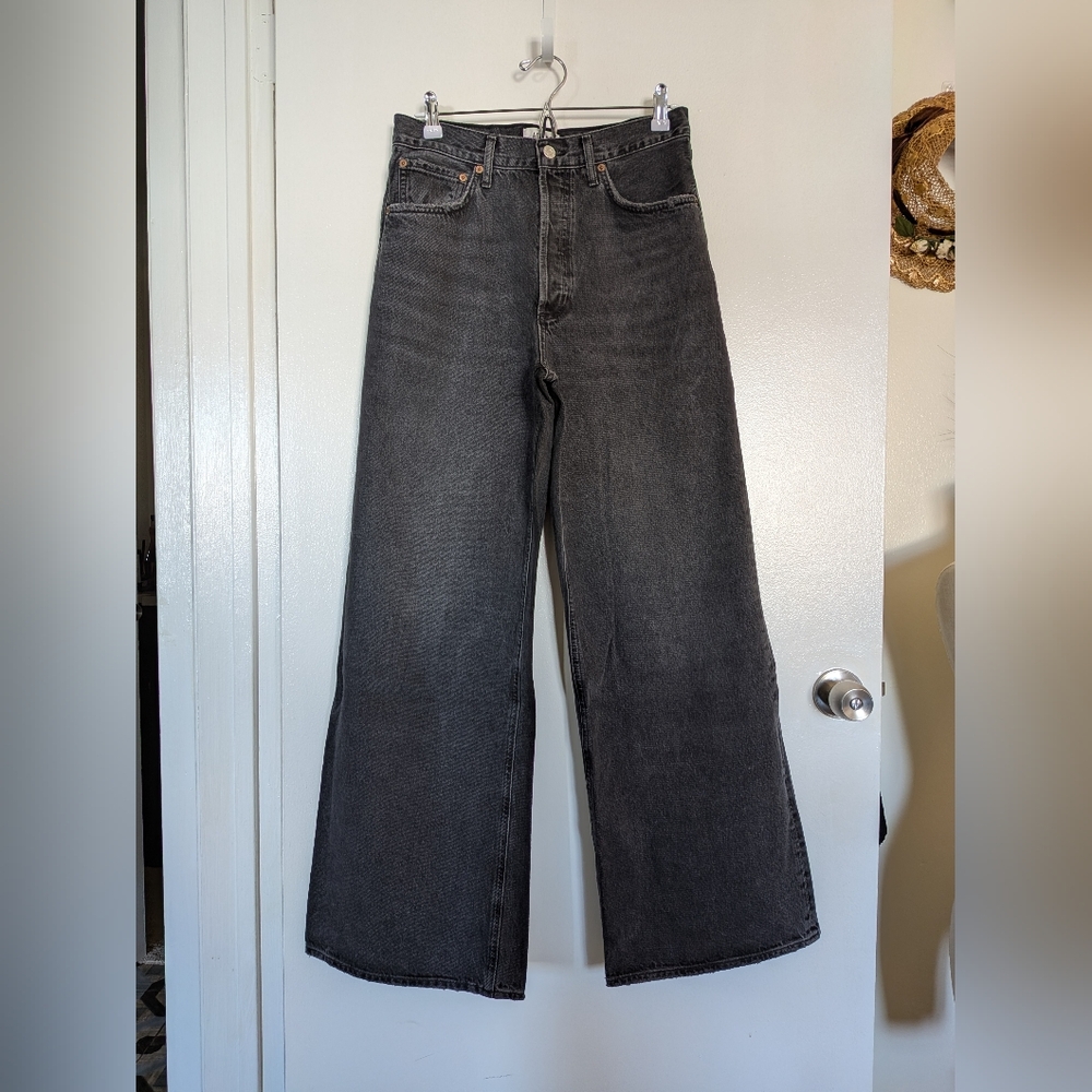 Agolde Dame High Rise Wide Leg Jean- Hitch- Size 28